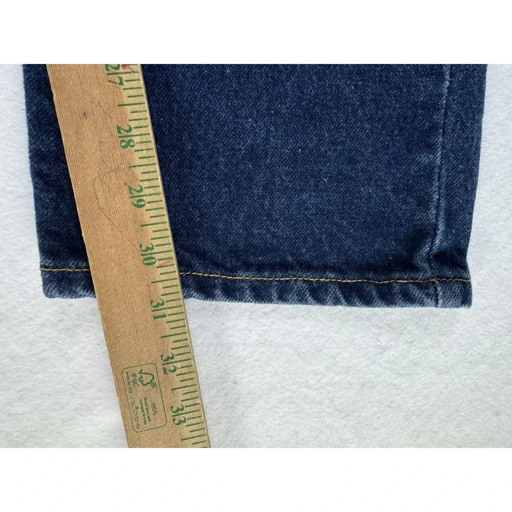 Levis 505 Regular Fit Jeans Mens 34x30 Dark Wash Blue Straight Leg Denim Mexico